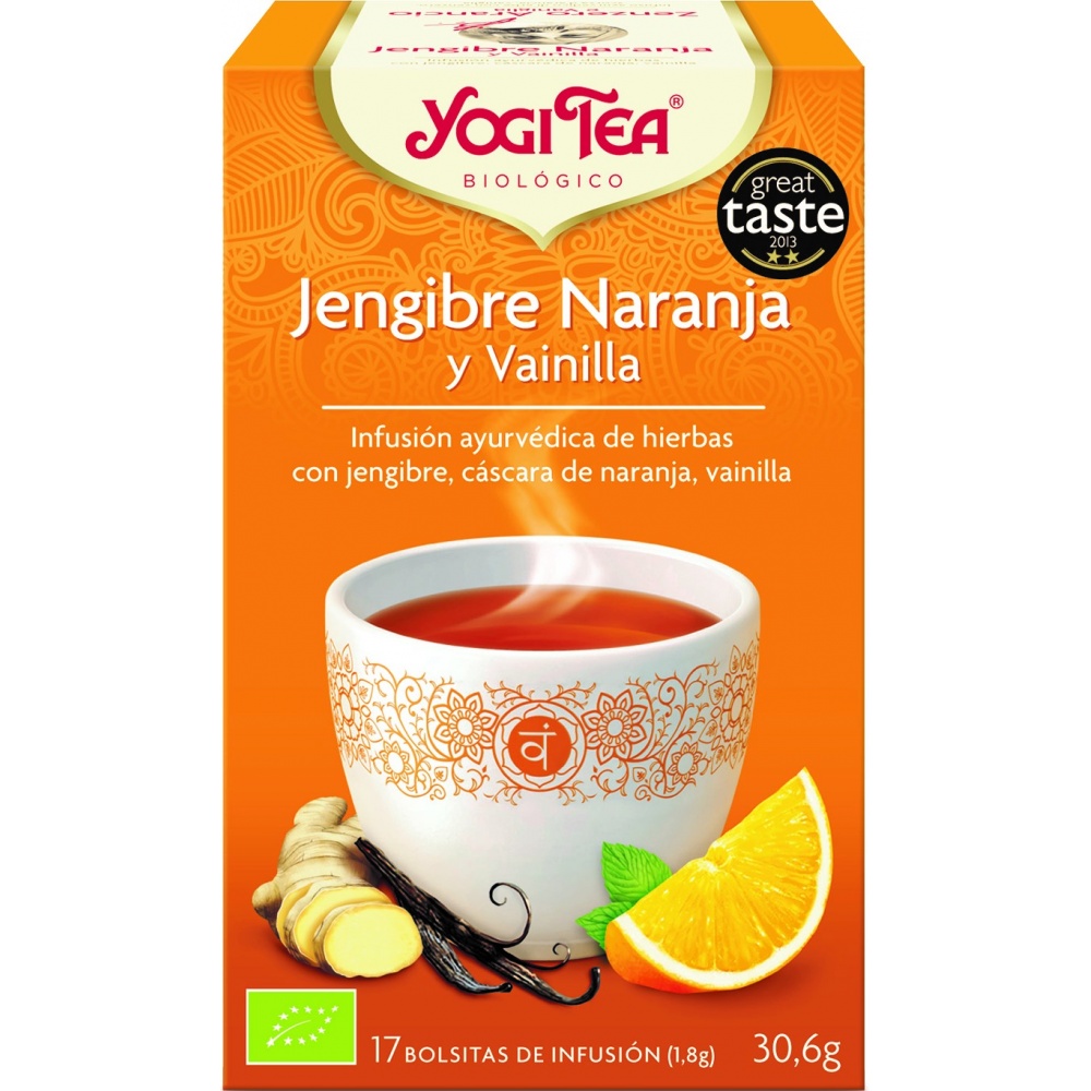 Yogi Tea Jengibre, Naranja Y Vainilla