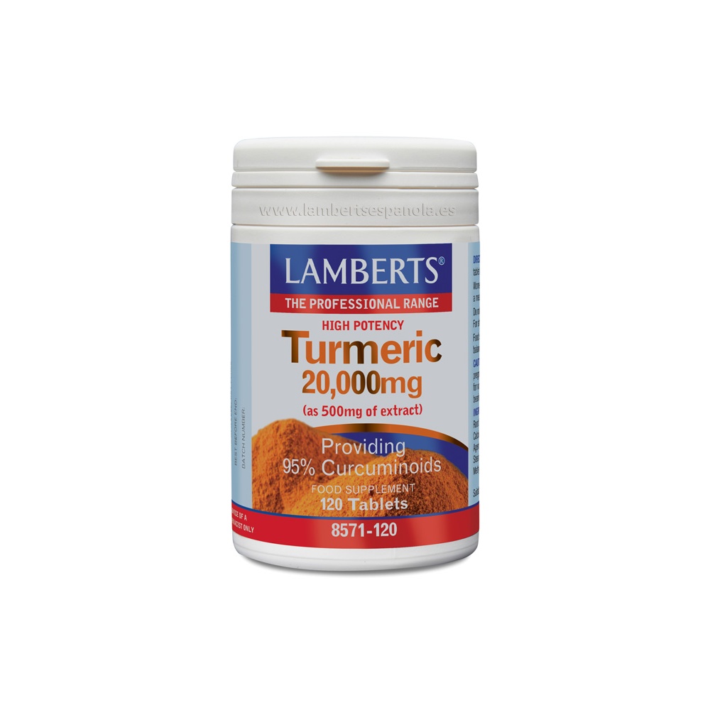 Lamberts Curcuma 20.000 Mg 120 Tabletas