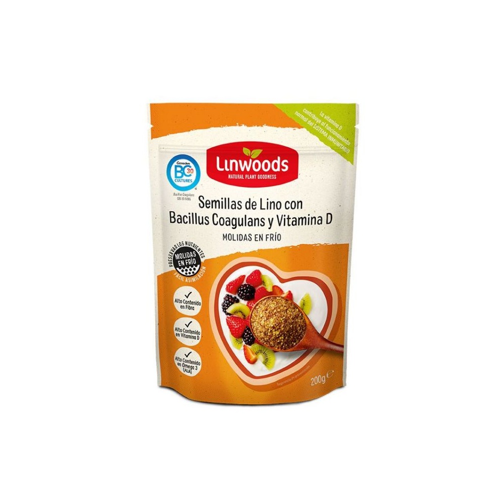 Linwoods Semillas Lino Probioticos Y Vitamina D 200 Gr.
