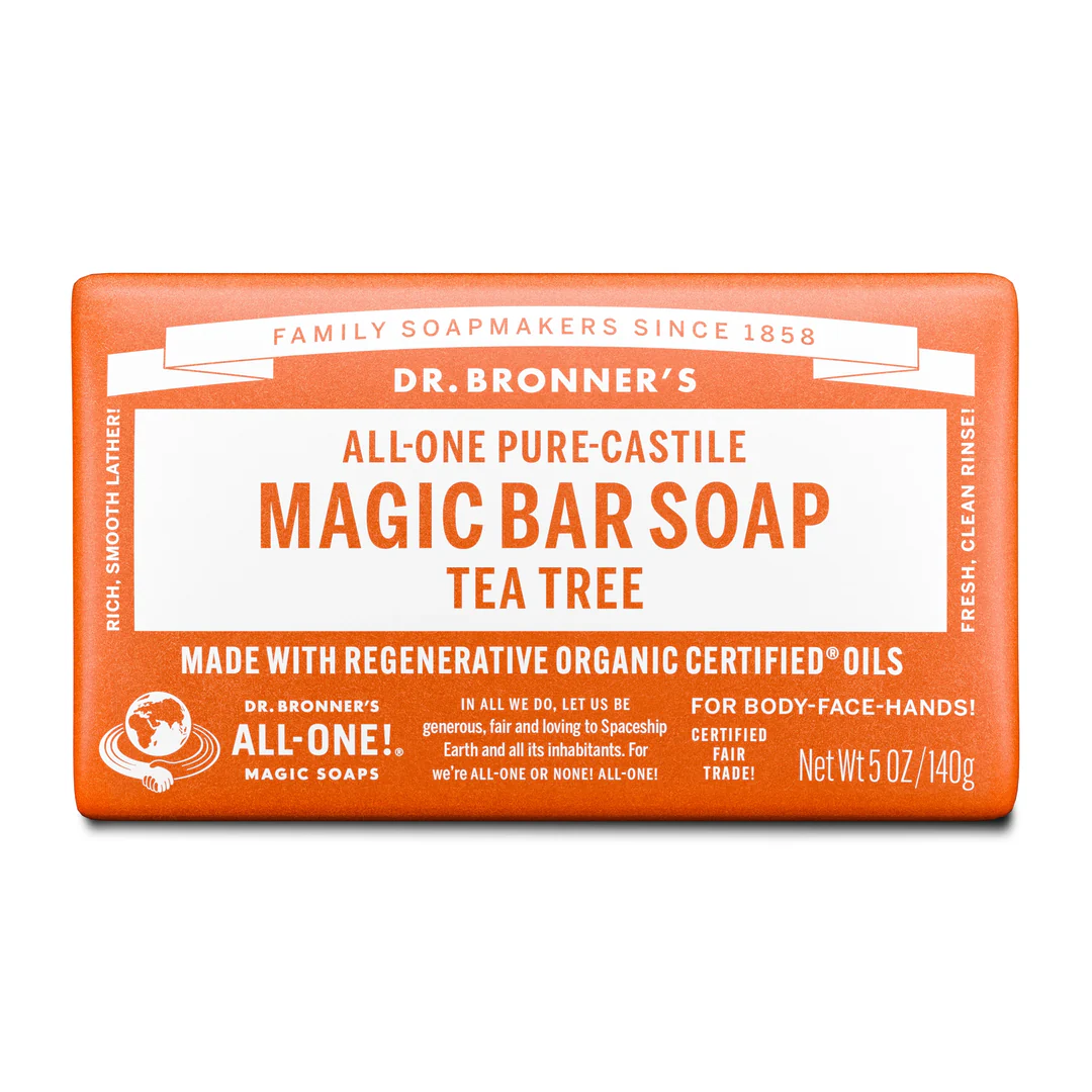 Dr. Bronner´s Pastilla Jabon Teatree 140 Gr