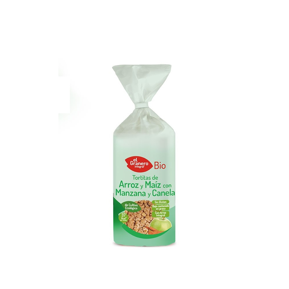 Granero Tortitas Arroz Y Maiz Con Manzana Y Canela