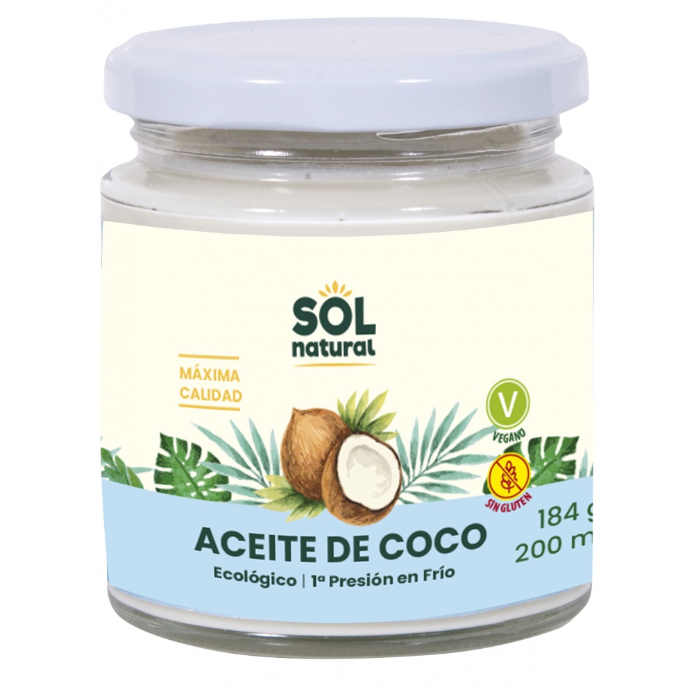 Solnatural Aceite Coco Virgen Extra 200 Ml Bio