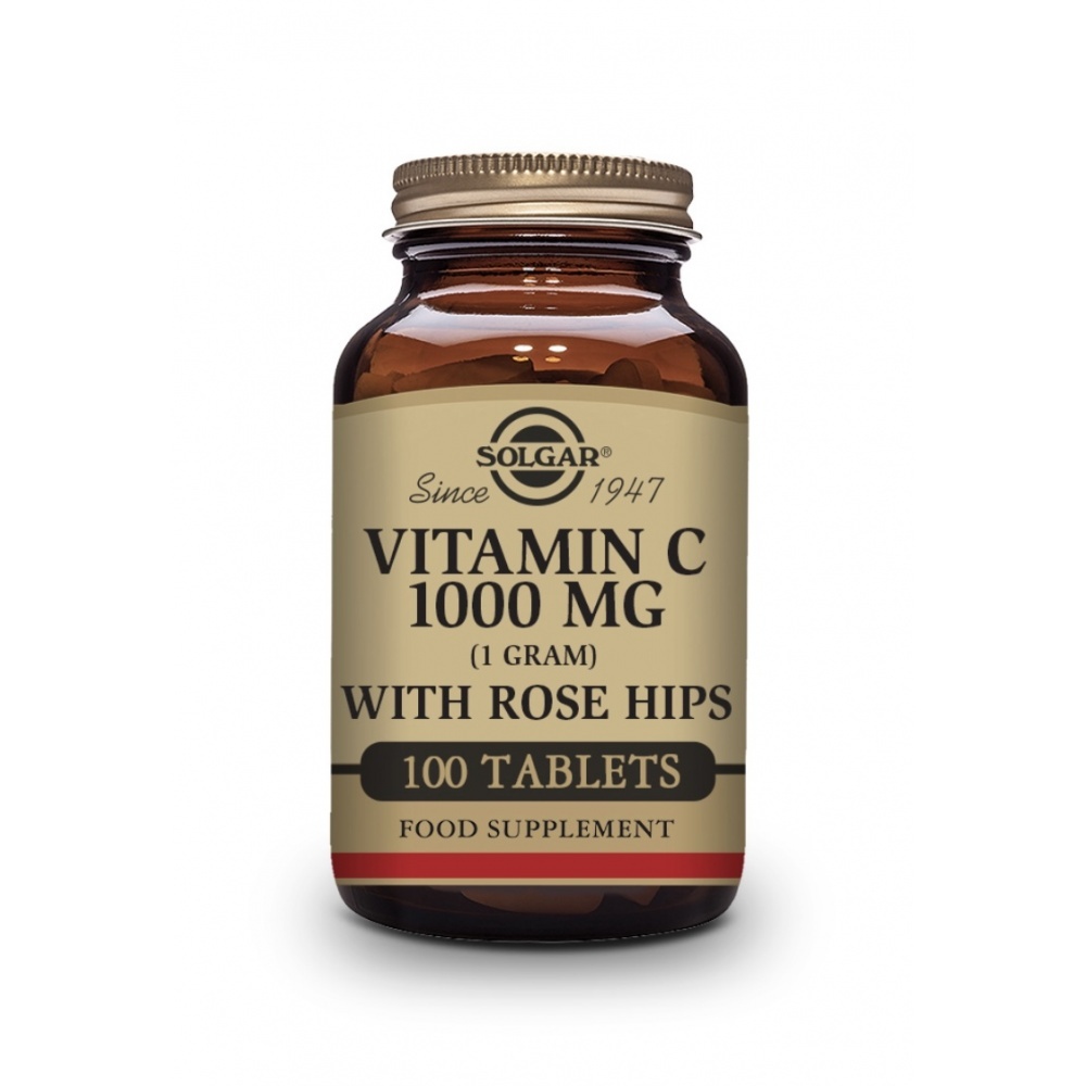 Solgar Vitamina C 100 Cap. Rose Hips 1000